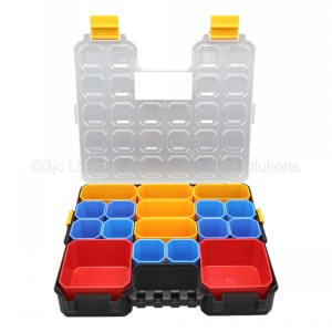 Cube Parts Organiser Case 17 Removable Compartments